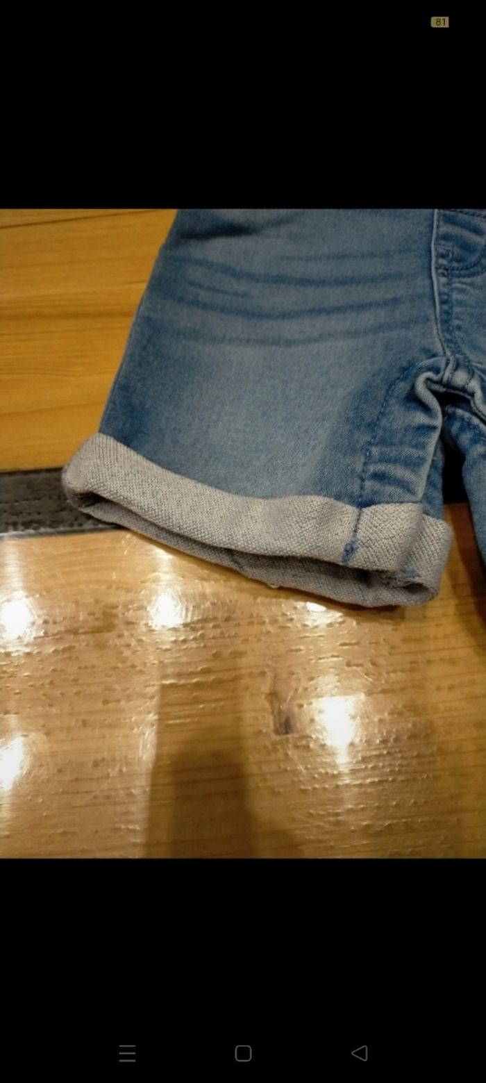 Salopette-short fille 12 mois - photo numéro 4