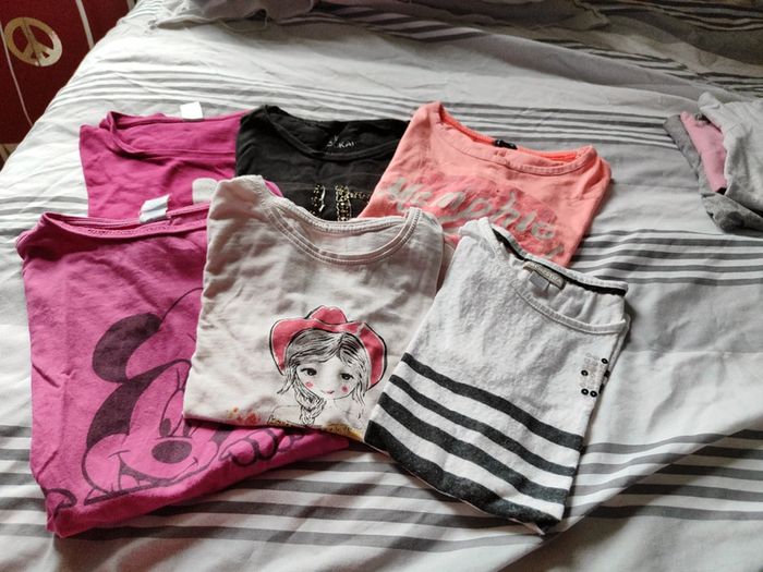 6 tee shorts manche courte