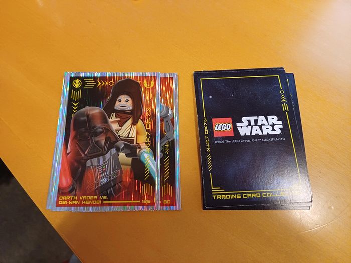 Lot de 2 cartes holographiques Lego Star wars - The force edition - 2023 - Allemagne