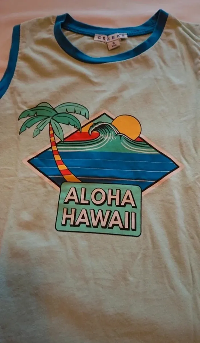 Tee-shirt sans manche aloha - photo numéro 2