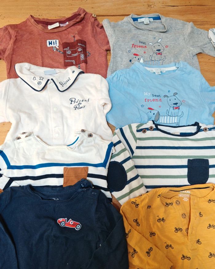Lot de t-shirts 9 mois - photo numéro 4