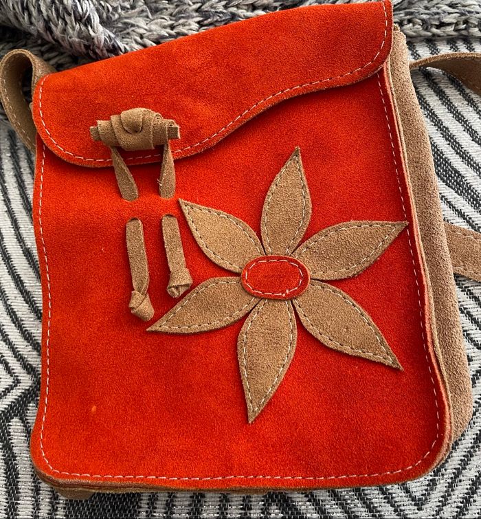 Sac Bandoulière imitation daim Artisanale Guadeloupe