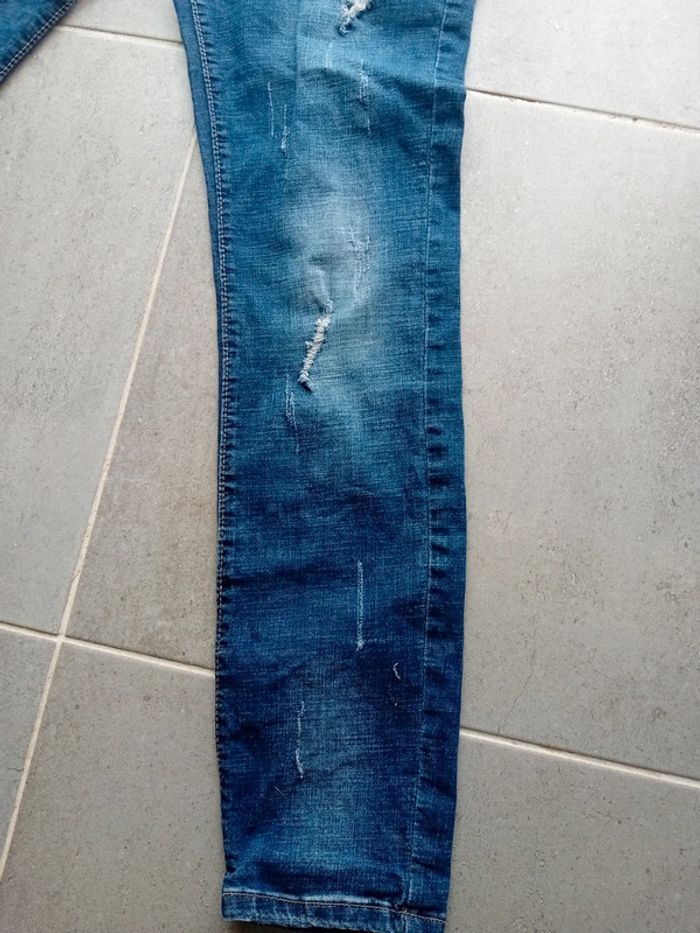 Jeans à trou Homme taille 44 Bleu - photo numéro 6
