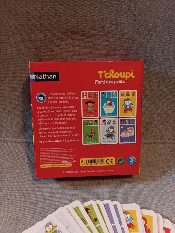 Jeu de cartes T'choupi mon 1 er jeu de famille - photo numéro 4