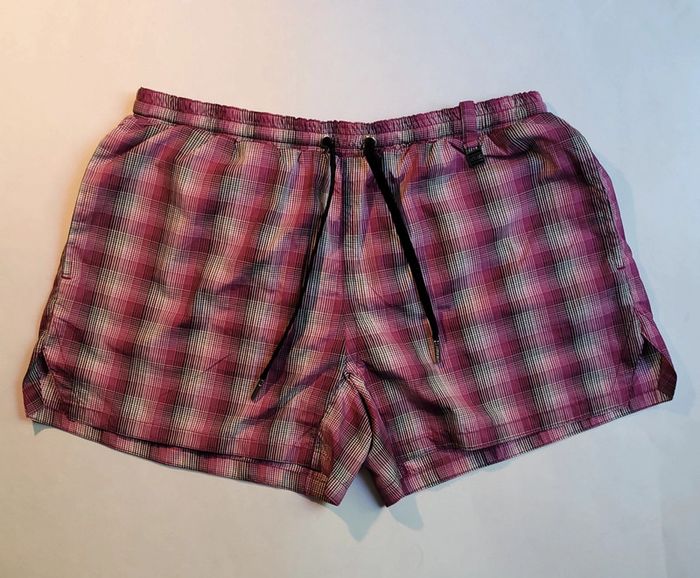 Short de bain Antony Morato à carreaux violet taille M en excellent état