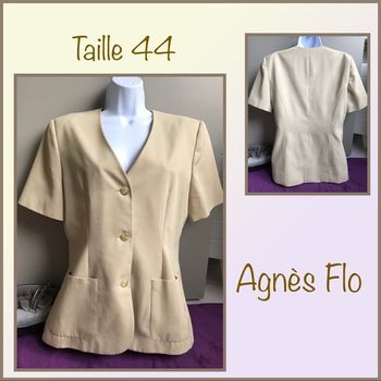Veste tailleur manche courte - taille 44