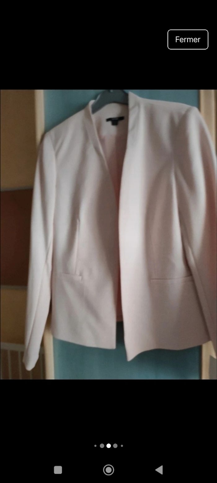Veste rose pâle femme neuve avec étiquette taille 38 - photo numéro 6
