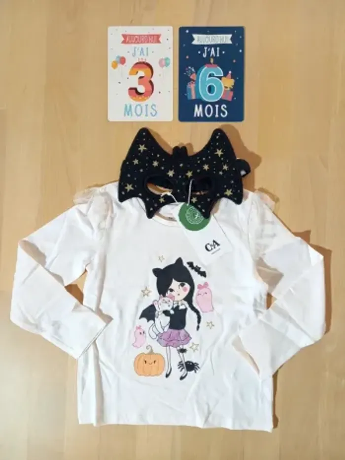T-shirt Halloween C&A 3 ans 🎃