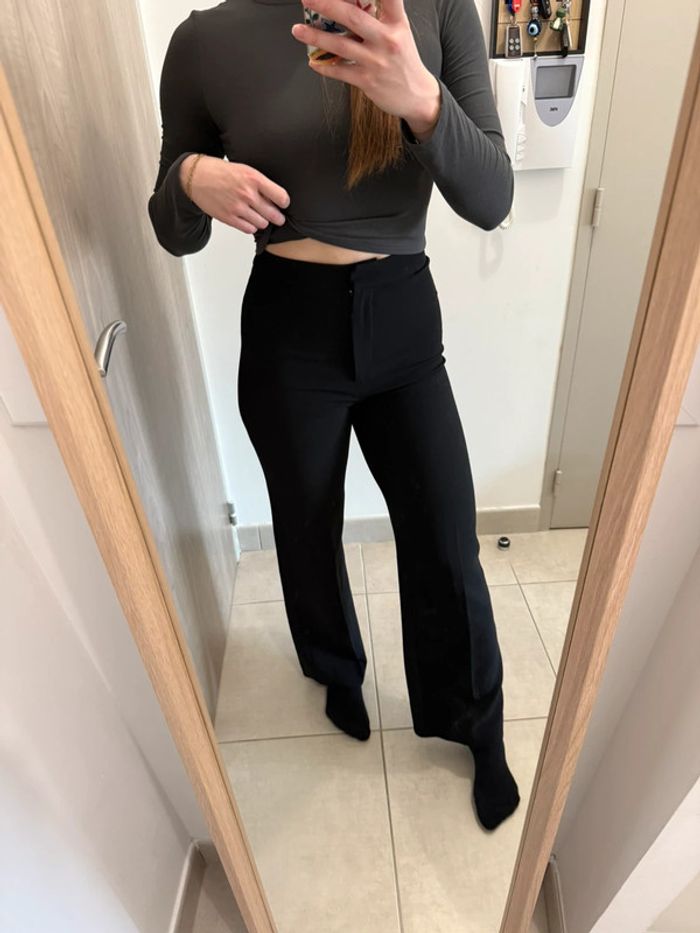 Pantalon droit noir H&M - photo numéro 2