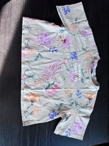 Top crop fille fleurie