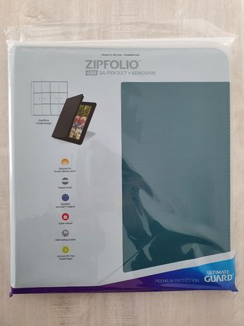 Portfolio Ultimate Guard Zipfolio Xenoskin 480 Pétrole 