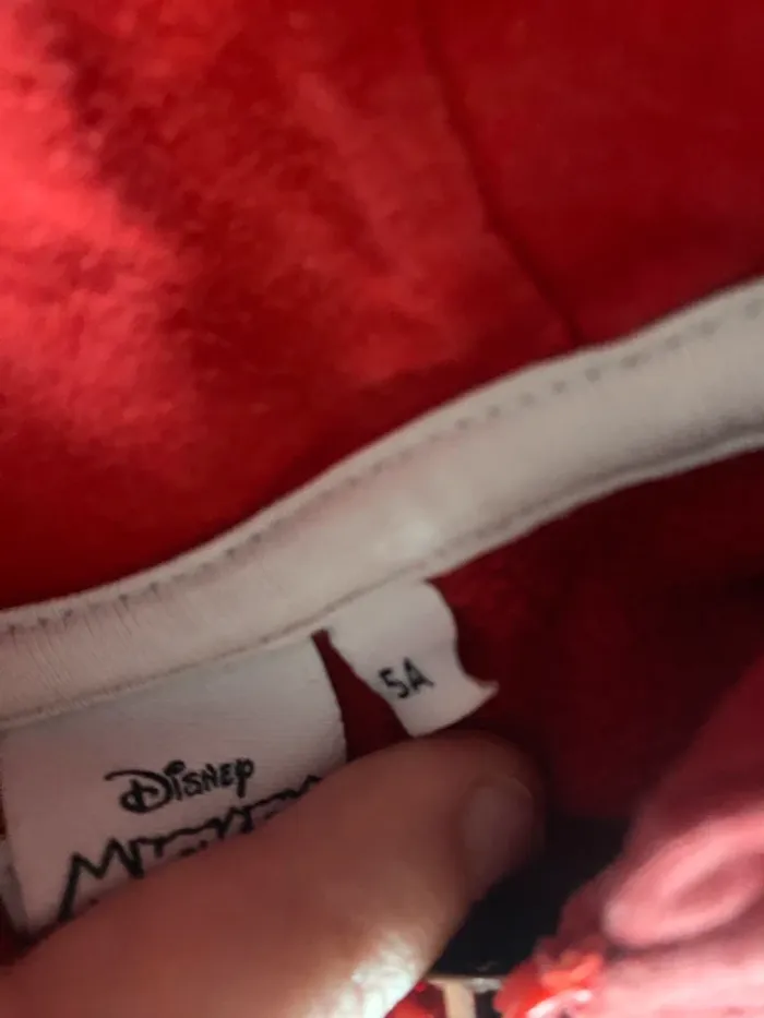 Gilet sweat capuche zippé Mickey mouse Disney garçon mixte 5 ans - photo numéro 4