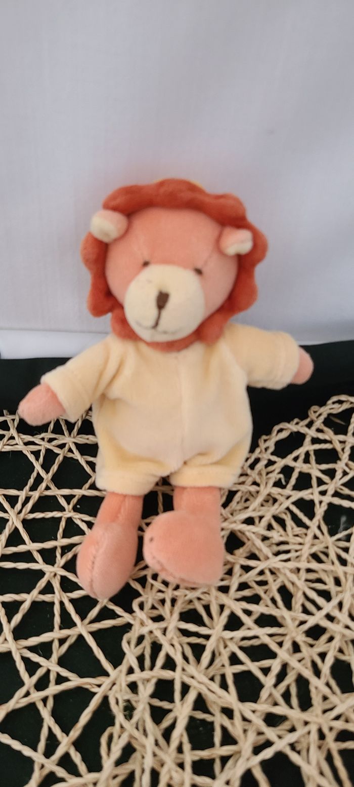 Doudou lion jaune orange les Loustics MOULIN ROTY - photo numéro 2