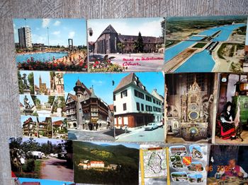 lot de cartes postale Alsace Colmar et Vosges  année 70