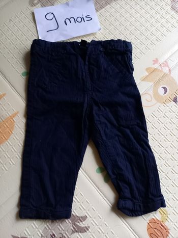 Lot 3 pantalons 9 mois