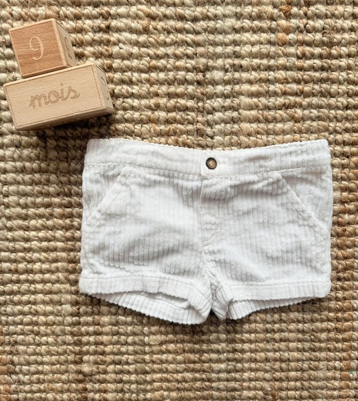 Short velours côtelé Bout’chou 9mois / 71cm