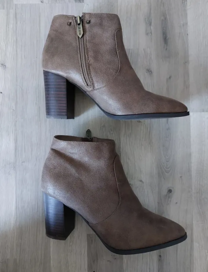 Bottines Marron 100% cuir - photo numéro 10
