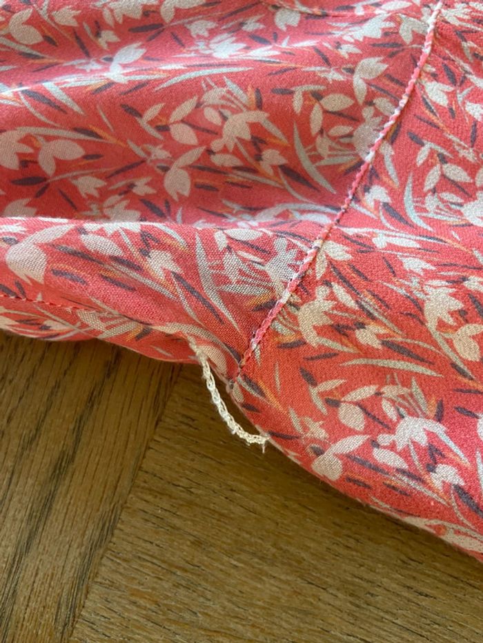 Robe fluide fleurie rose Caroll taille 42 - photo numéro 13