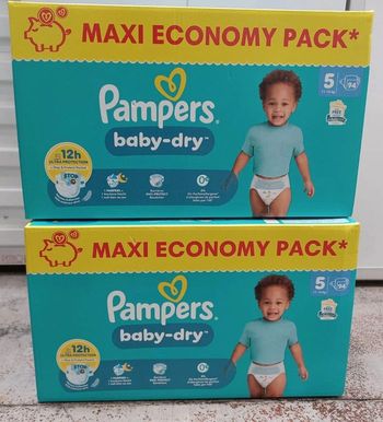 2 cartons maxi pack pampers taille 5