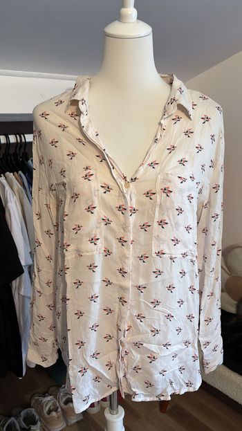 Chemise longue motifs oiseaux Promod T40