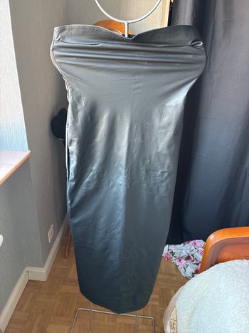 Robe bustier simili similicuir 