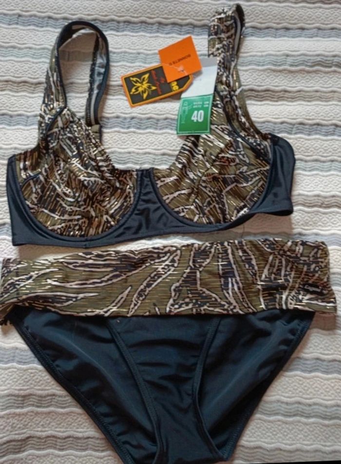 Maillot de bain Lagune t.40 bonnet D avec armatures.