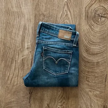 Jean/pantalon bleu Levi's Low Rise Skinny, femme, taille W 26 L 32 (36 taille française)