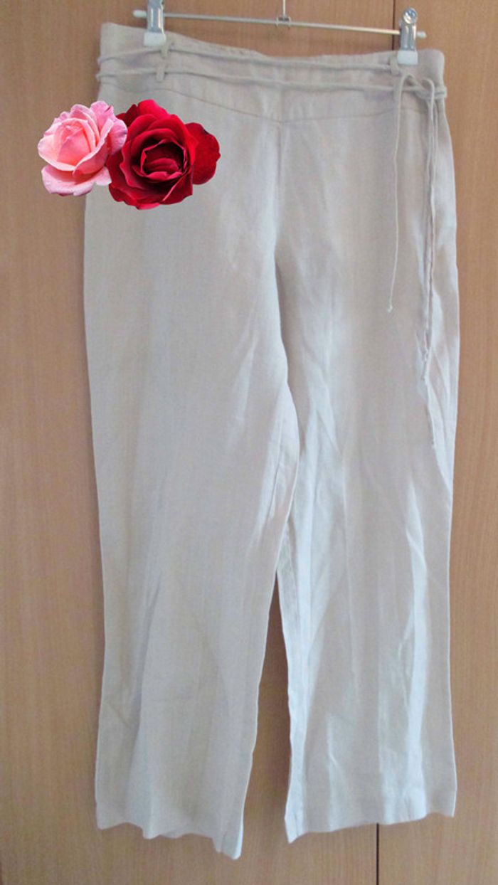 Pantacourt en lin - photo numéro 3