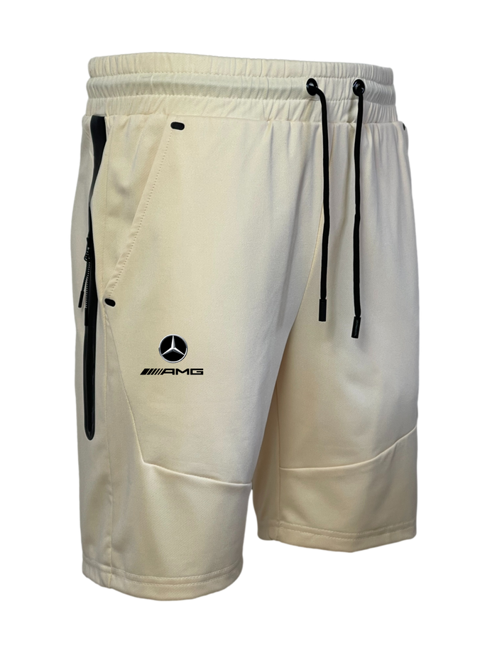 ensemble été maillot short sable bandes noir logo AMG Mercedes T903A StaSta - photo numéro 2