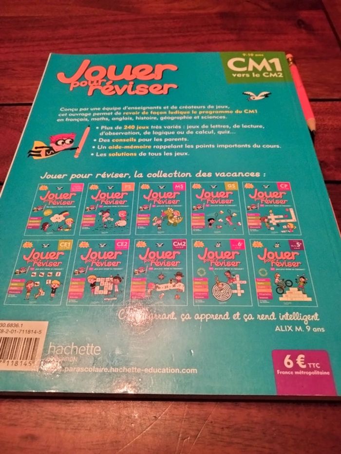 Livre magazine neuf jouer pour réviser du cm1 vers le cm2 9/10 ans hachette éducation - photo numéro 2