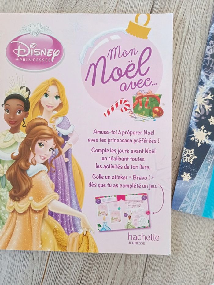 Lot 3 cahiers activités jeux coloriages princesse noël reine des neiges - photo numéro 3