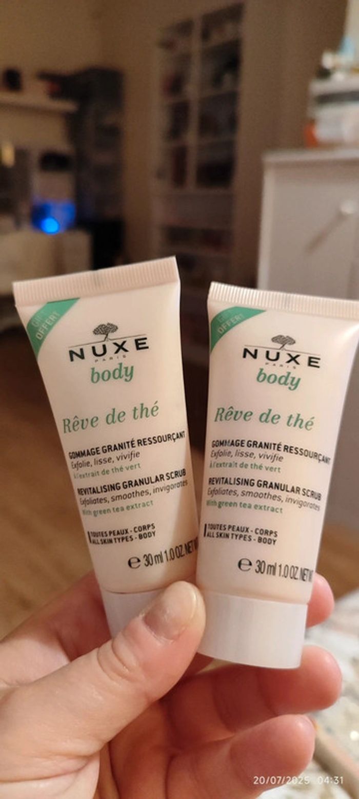 Nuxe Reve de Thé Gommage Granité Ressourçant Lot de 2 x 30 ml - photo numéro 4