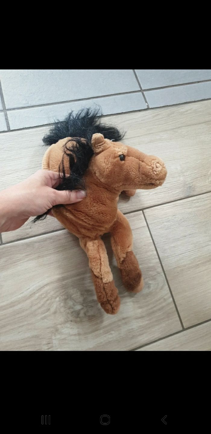 Peluche cheval 33 cm - photo numéro 3