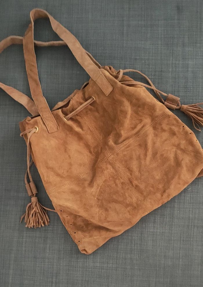 Sac à main à franges en cuir