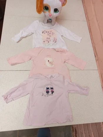 Lot de 3 t-shirt longue manche obaibi 3mois