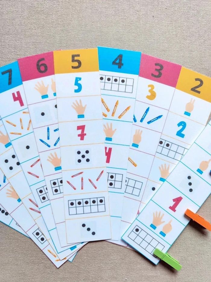 Bandelettes à compter + pinces - photo numéro 3