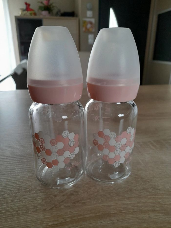Lot de 2 biberons Pomette en verre - photo numéro 2