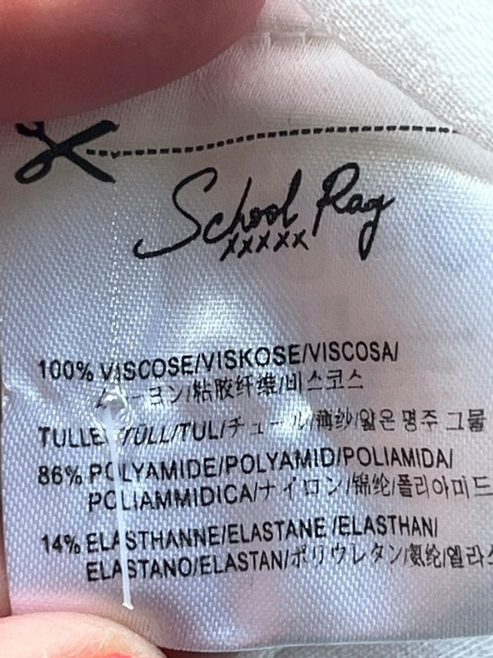 Blouse blanche col Claudine school rag XS - photo numéro 8