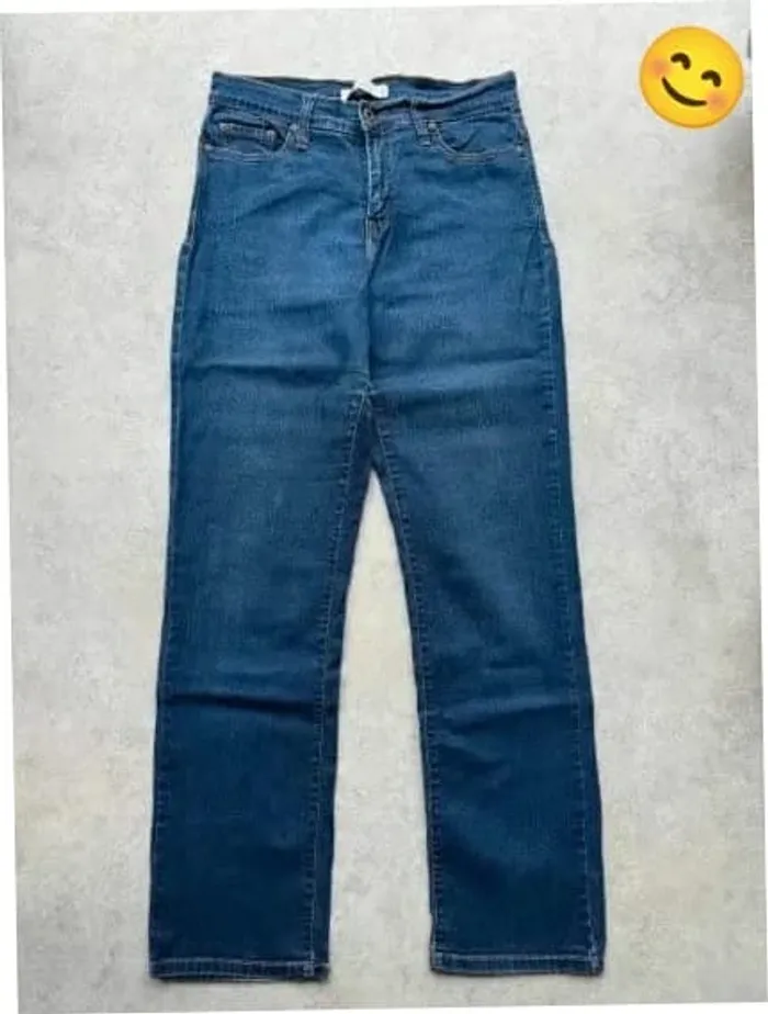 Jeans Levi's 512 W30 FR40 coupe droite bleu Femme Women pan531b - photo numéro 2