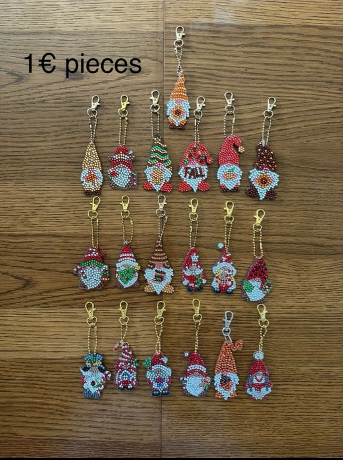 Porte cles peinture diamant