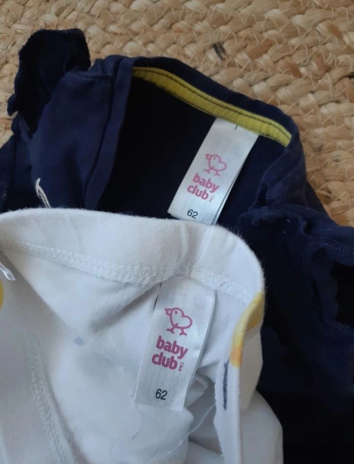 Ensemble haut sans manches et legging Baby Club 62 cm - photo numéro 5