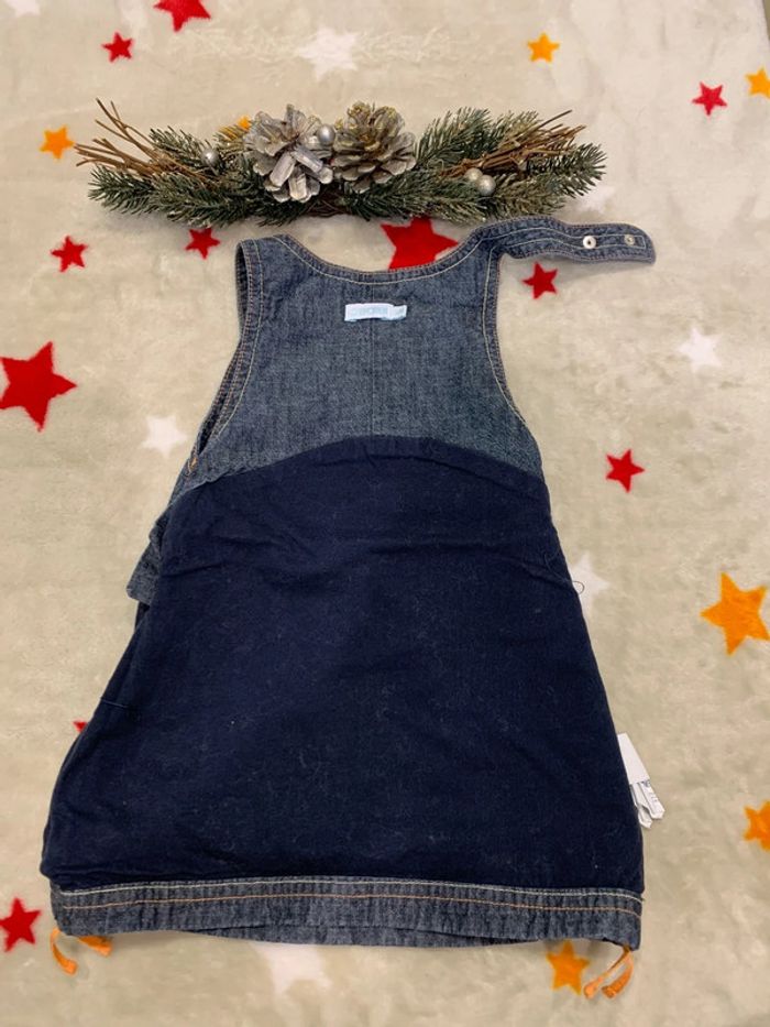 Robe Salopette Obaïbi Bleue Et Orange 6M - photo numéro 8