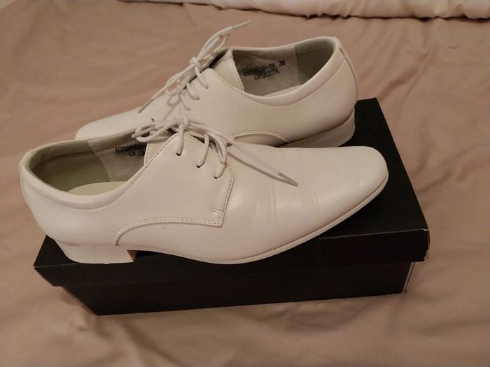 Chaussure / mocassin habille blanche T38 - photo numéro 9
