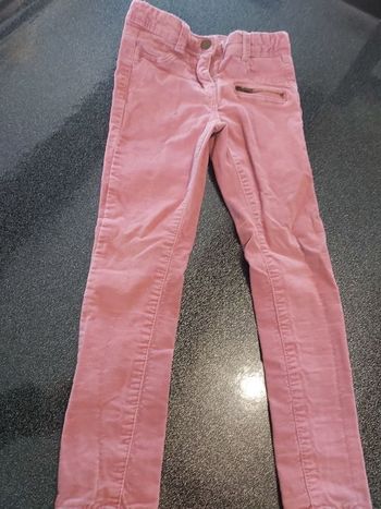 Pantalon velours rose 5 ans