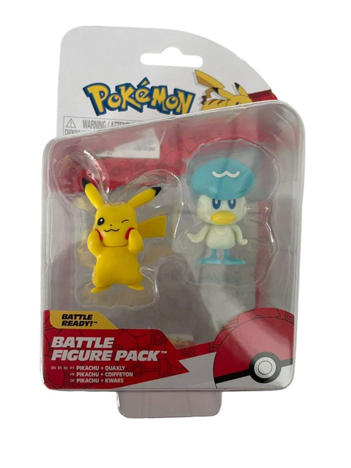 Figurines Pokémon Battle Figure Pack Pikachu et Coiffeton Jazwares neuf