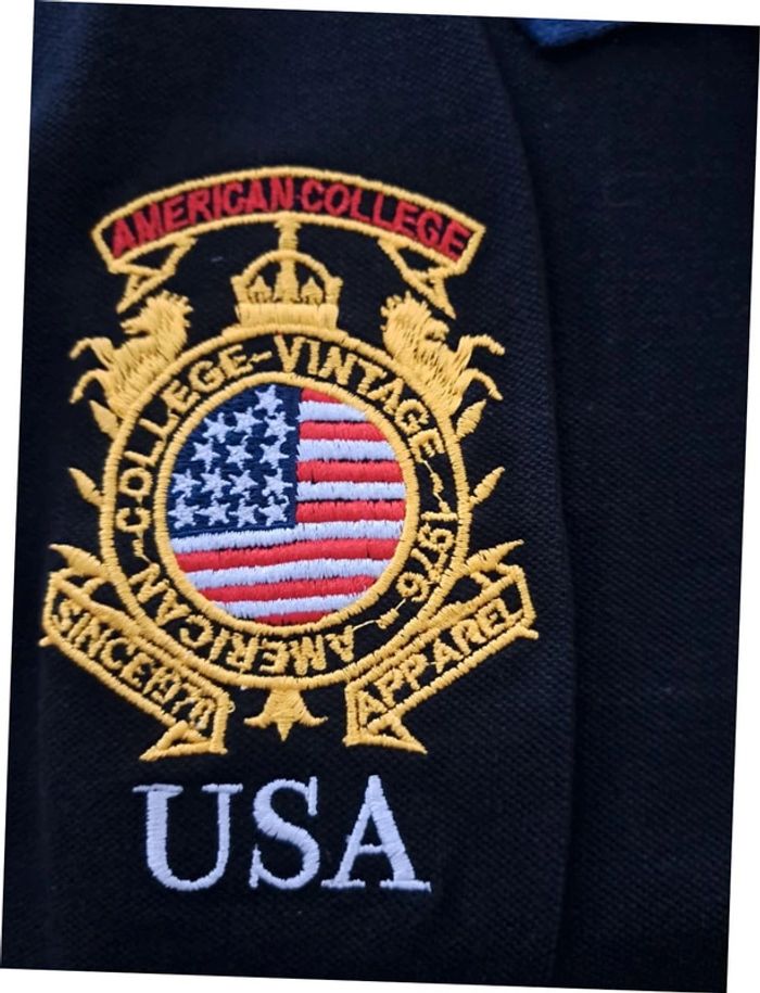 Neuf avec étiquette polo American Collège Premium collection M - photo numéro 6