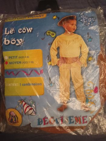 Déguisement COW BOY taille 7 / 10 ans 🎁 NEUF
