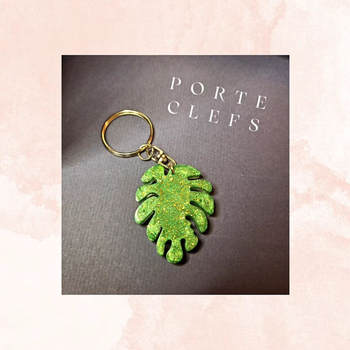 Porte clefs "feuilles"