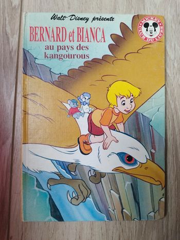 Livre vintage bernard et Bianca au pays des kangouroux