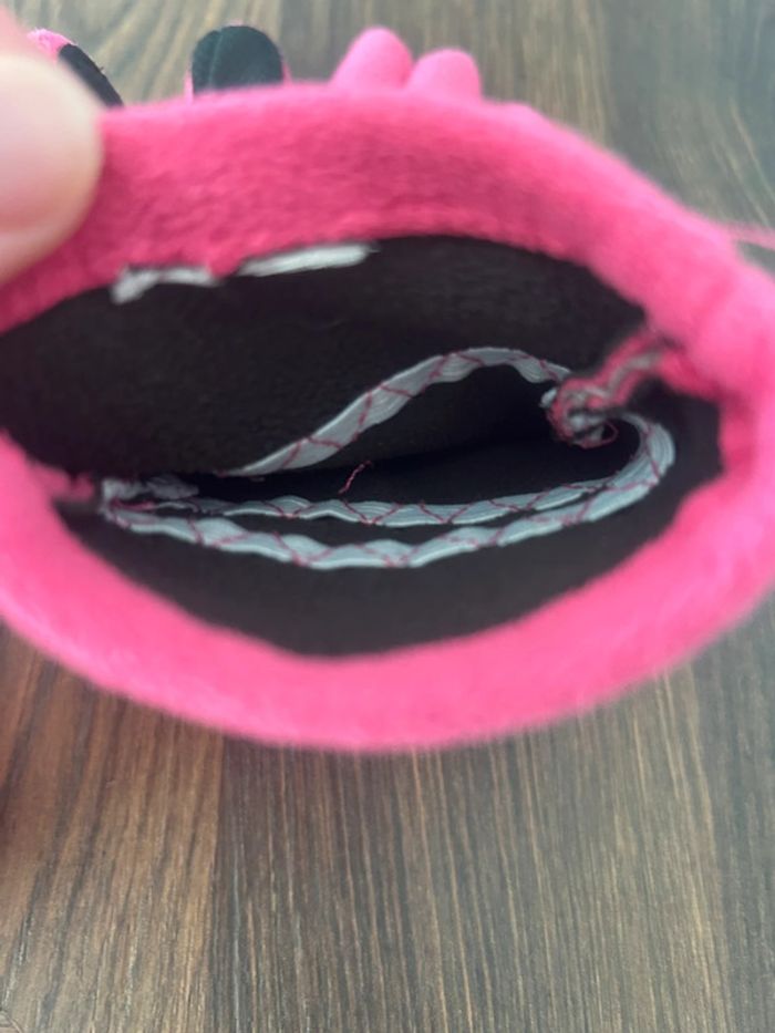 Paire de gants polaires rose quechua. environ 8ans - photo numéro 5